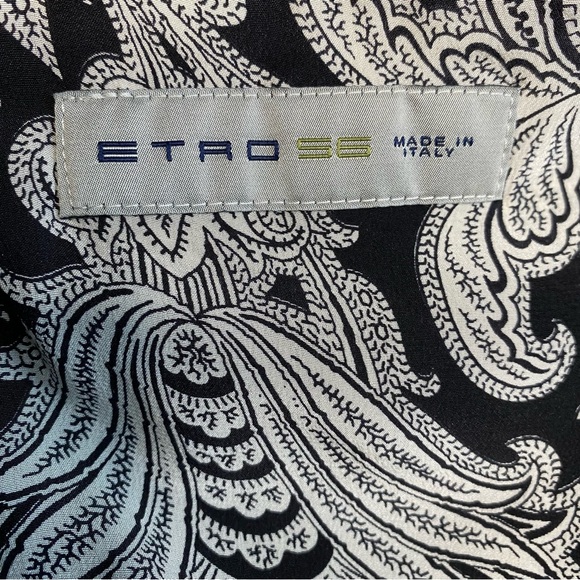Etro Blazer Linen Silk Paisley Superleggera Designer Italy Sz 56 IT or 46-48 US - Picture 3 of 13